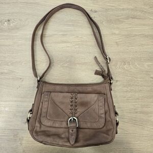 Great American Leather Works Brown Shoulder Crossbody Purse